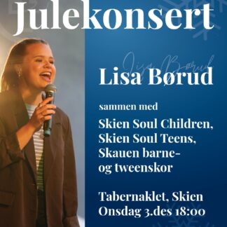 Julekonsert med Lisa Børud og lokale barne- og ungdomskor