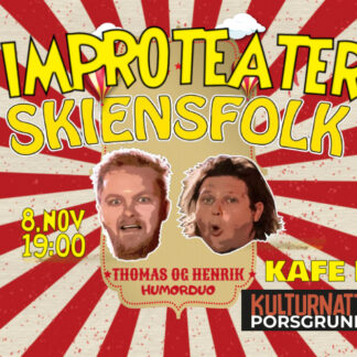 KAFE K |  Improshow på Kafé K – Vi skaper latter på strak arm!
